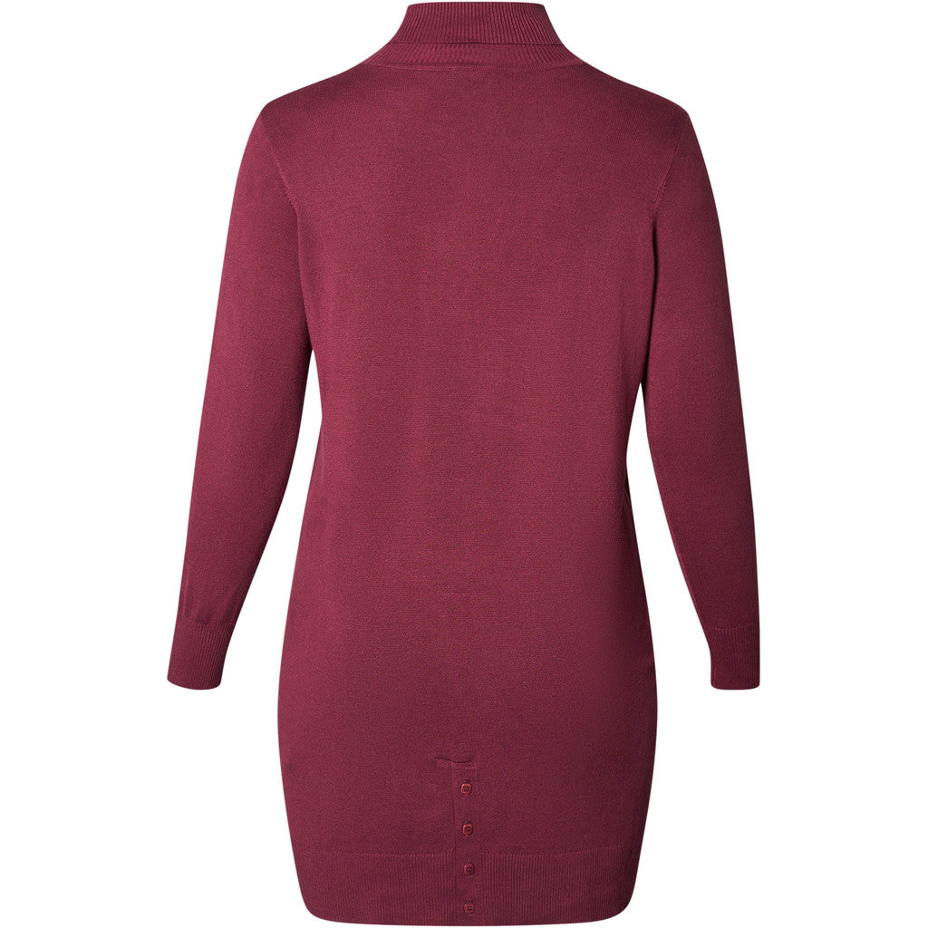 Adia ADAzar Knit Dress 2502 Wine Red