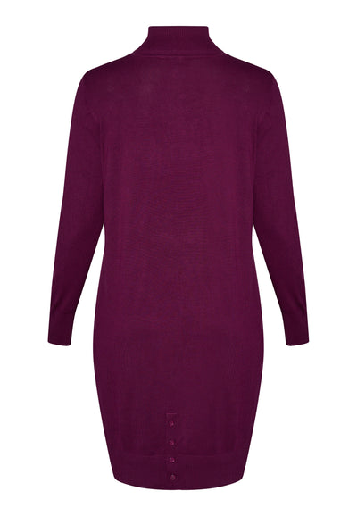 Adia ADAzar Knit Dress 6850 Aubergine pink