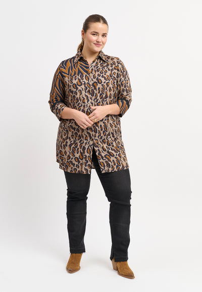 Adia ADDelsa Skjortebluser 1700 Chocolate Brown