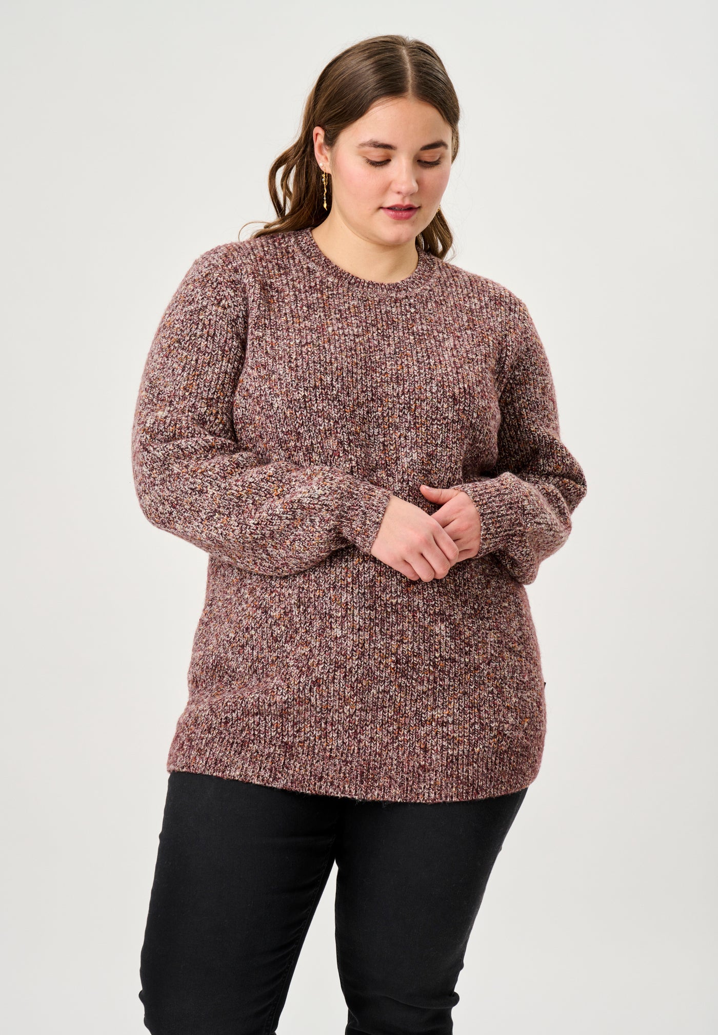 Adia ADGitte Knit Pullover 6850 Aubergine pink