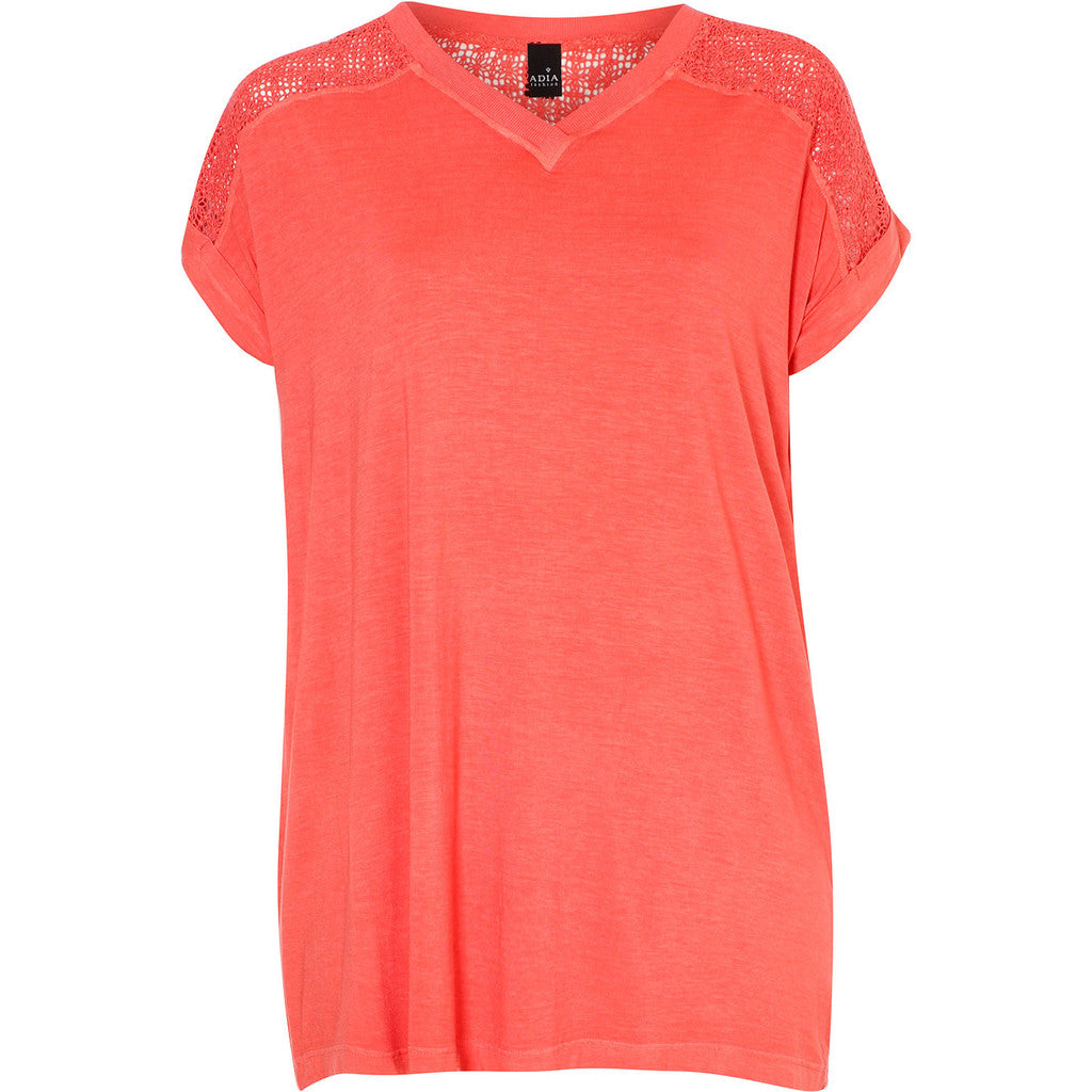 Adia ADLalla T-Shirt 3539 Miami Coral