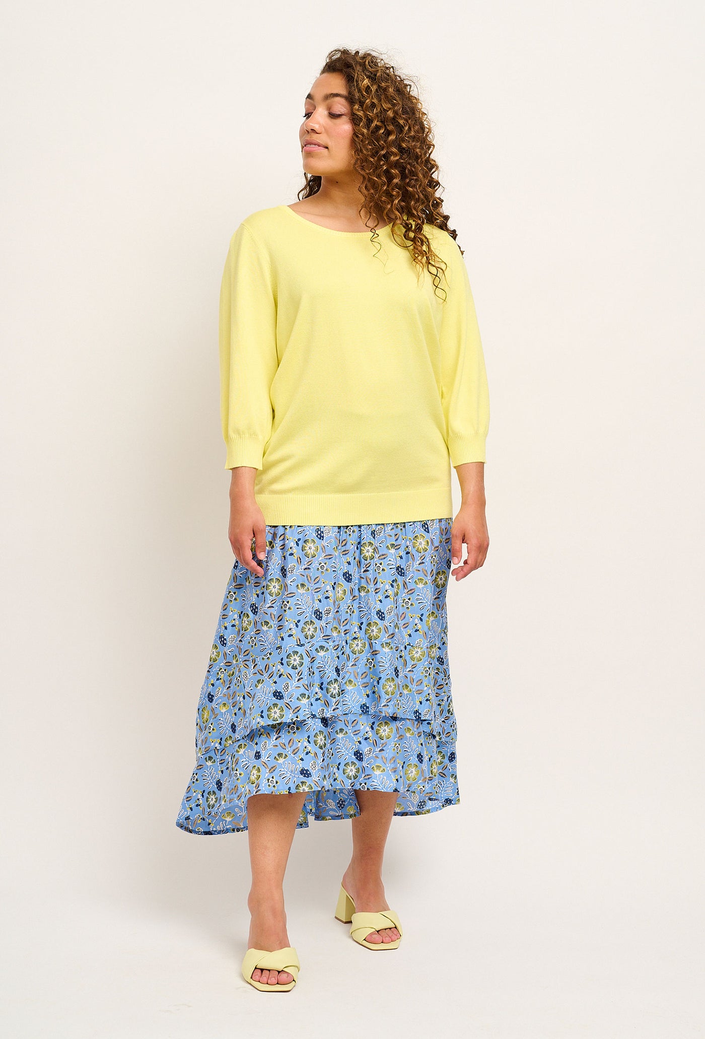 Adia ADSylvia Knit Pullover 2052 Lemon Limelight