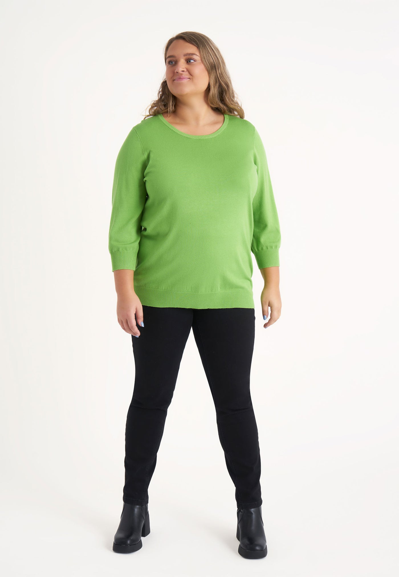 Adia ADSylvia Knit Pullover 5636 Green Banana