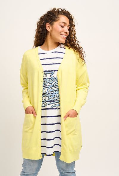 Adia ADSyverine Knit Cardigan 2052 Lemon Limelight