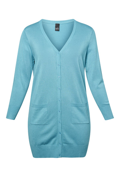 Adia ADSyverine Knit Cardigan 4724 Dolphin Blue