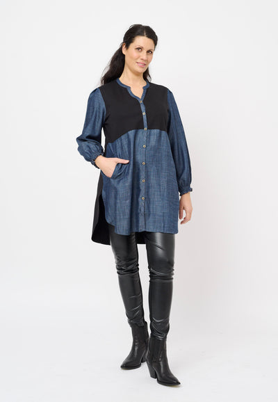 Aprico APSlina Skjortebluser 5501 DENIM BLUE