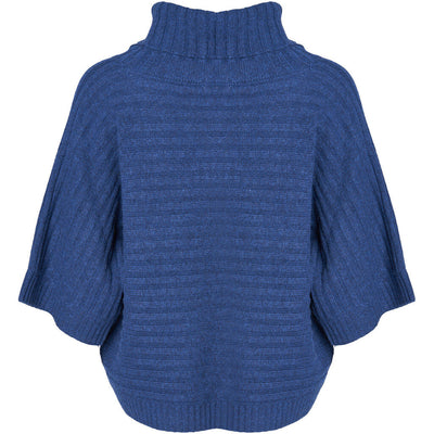 Lind Alba Poncho 20 Navy melange