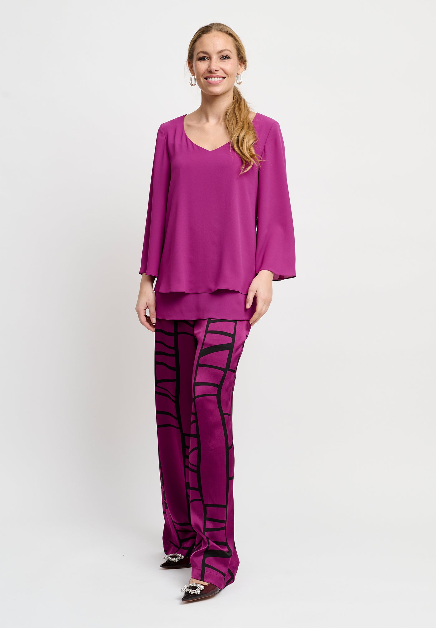 Elinette ELCamma Bluser 1542 Dark Fuchsia