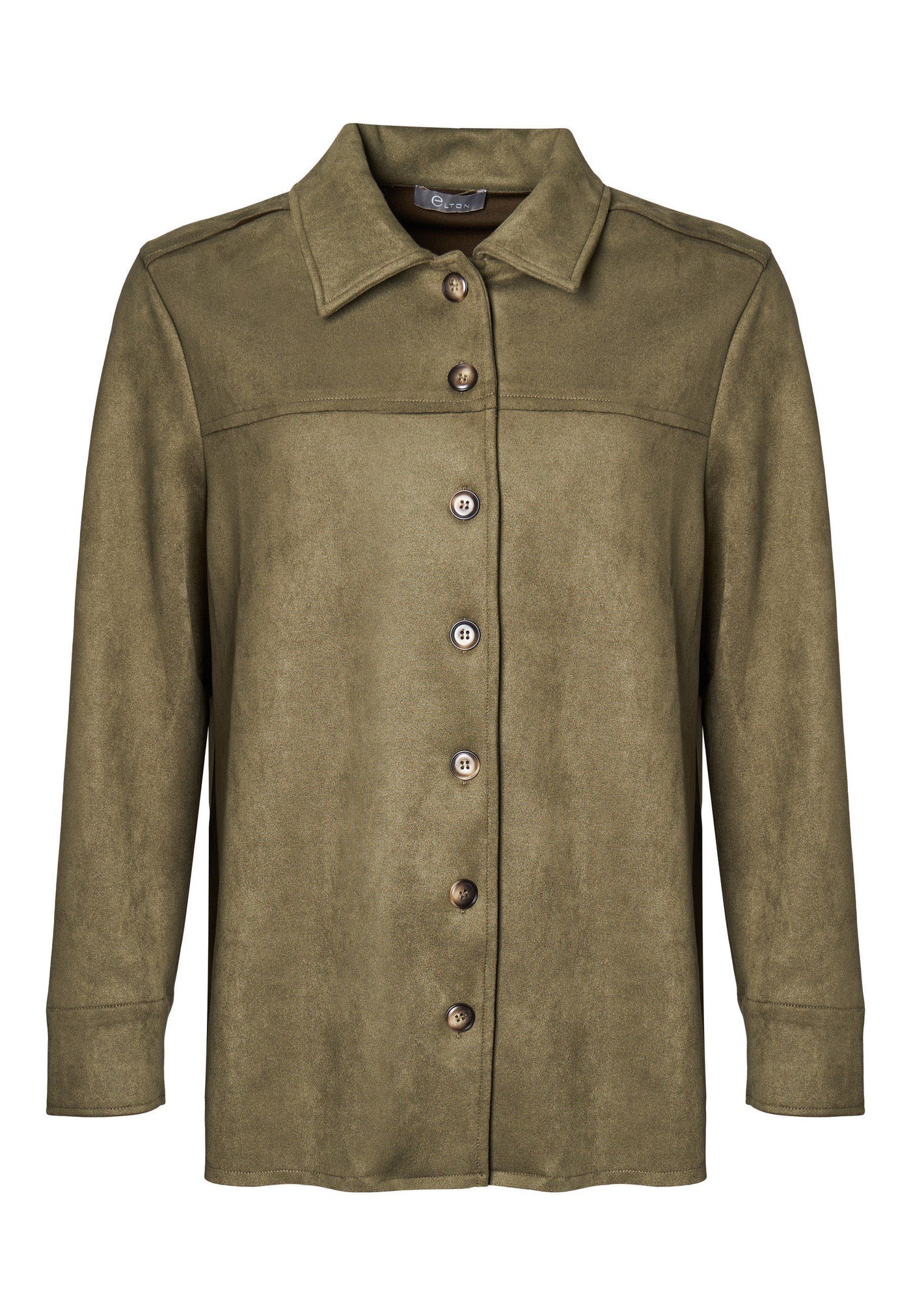 Elton ETRanva Skjortebluser 3502 Dusky Moss Green