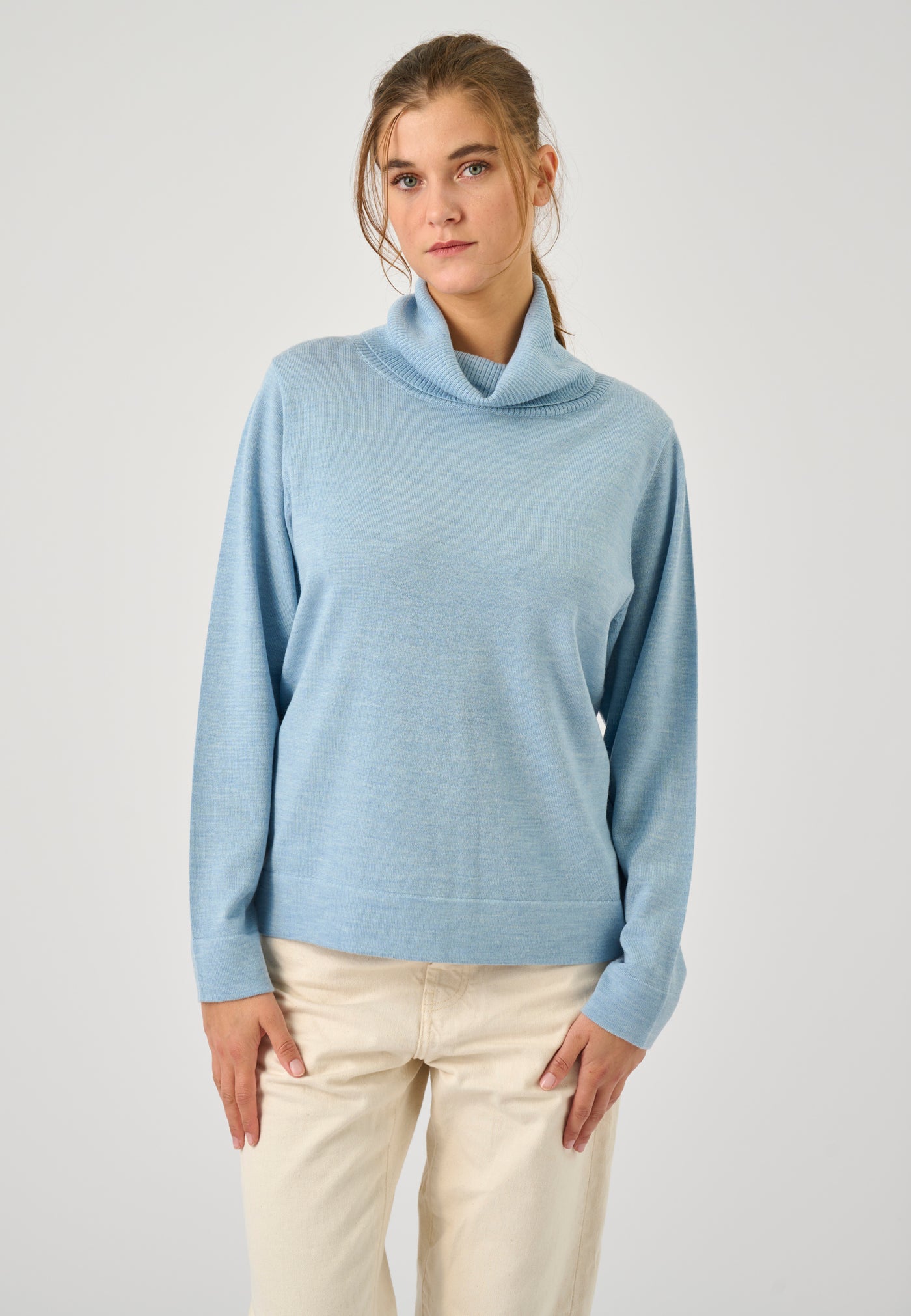 Lind Kirsten Knit Pullover 5002 Light Blue Melange