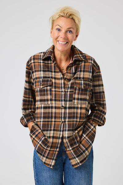 Lind LBSkovhuggeren Skjortebluser 1500 BROWN