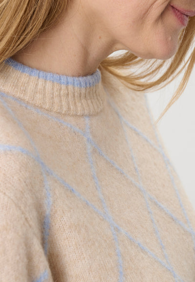 Lind LiCamilla Knit Pullover 5002 Light Blue Melange