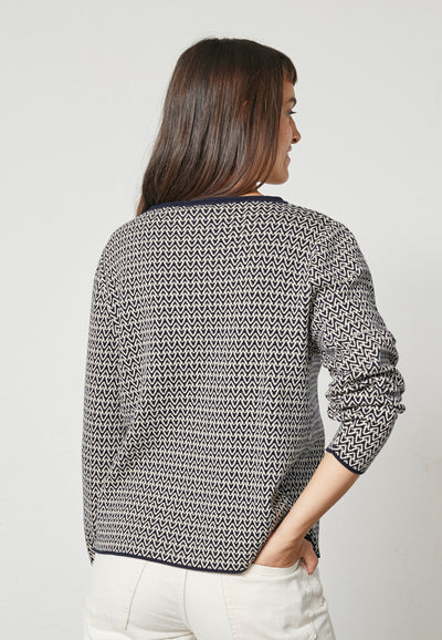 Lind LiChrista Knit Pullover 5999 NAVY BLUE