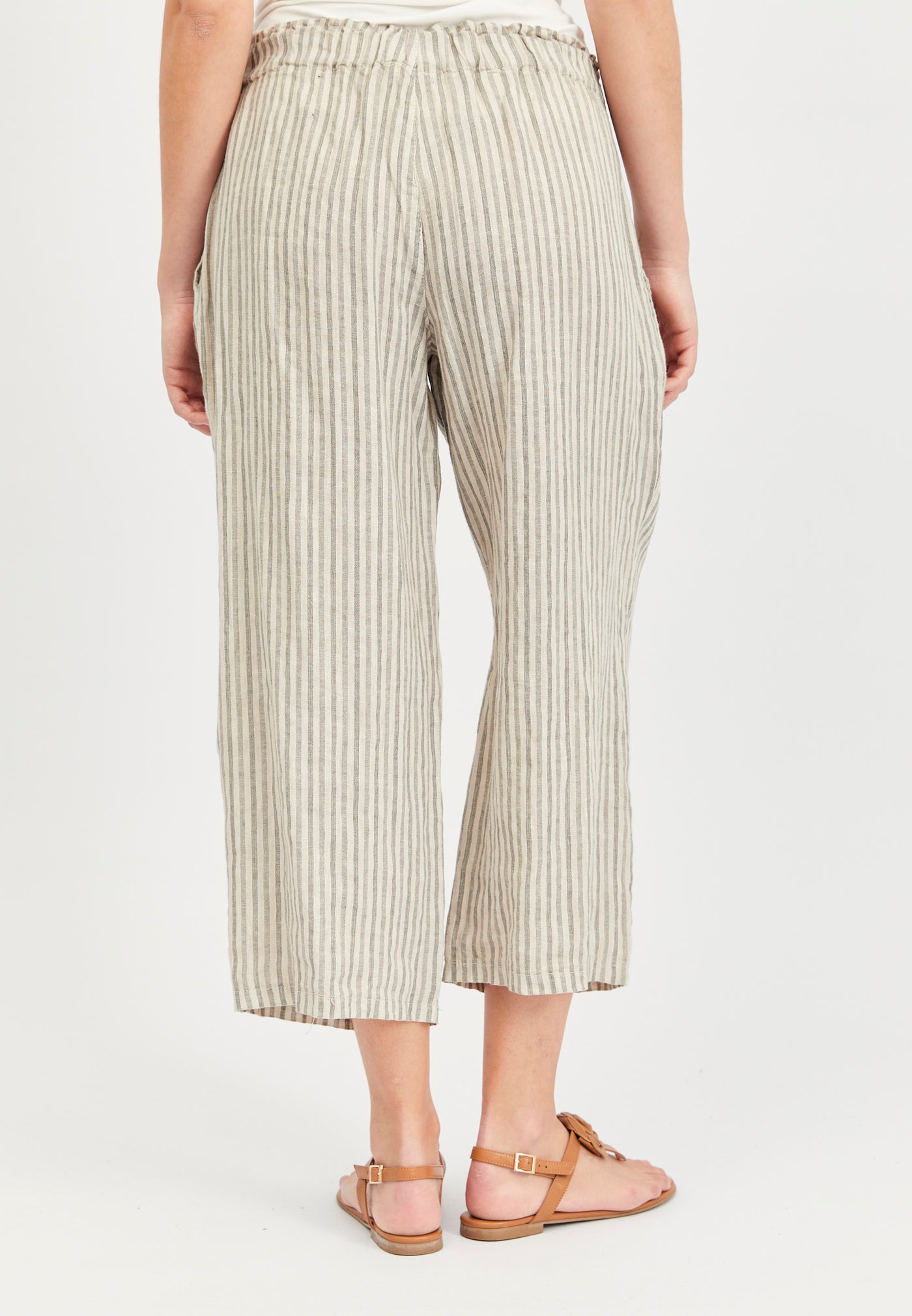 Lind LiDagny Bukser 504 Sand Stripe