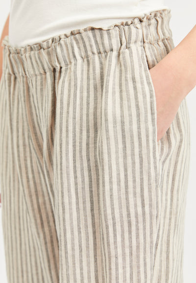 Lind LiDagny Bukser 504 Sand Stripe