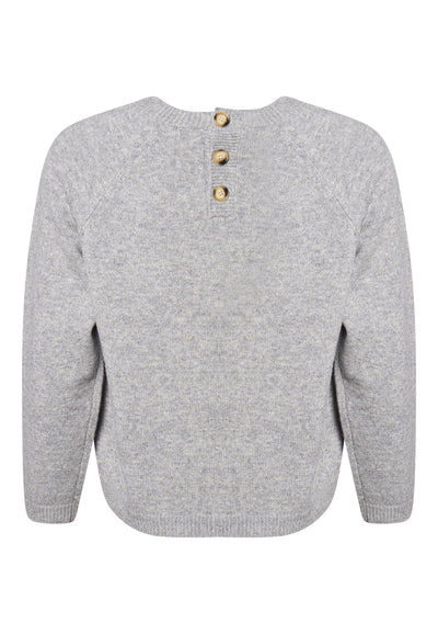 Lind LiEva Knit Pullover 9450 LIGHT GREY MELANGE