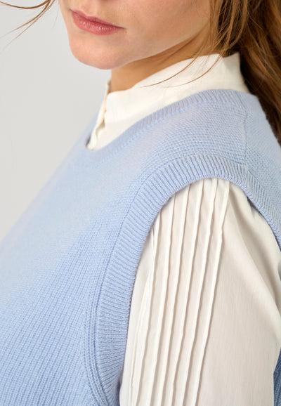 Lind LiFika Knit Pullover 5002 Light Blue Melange