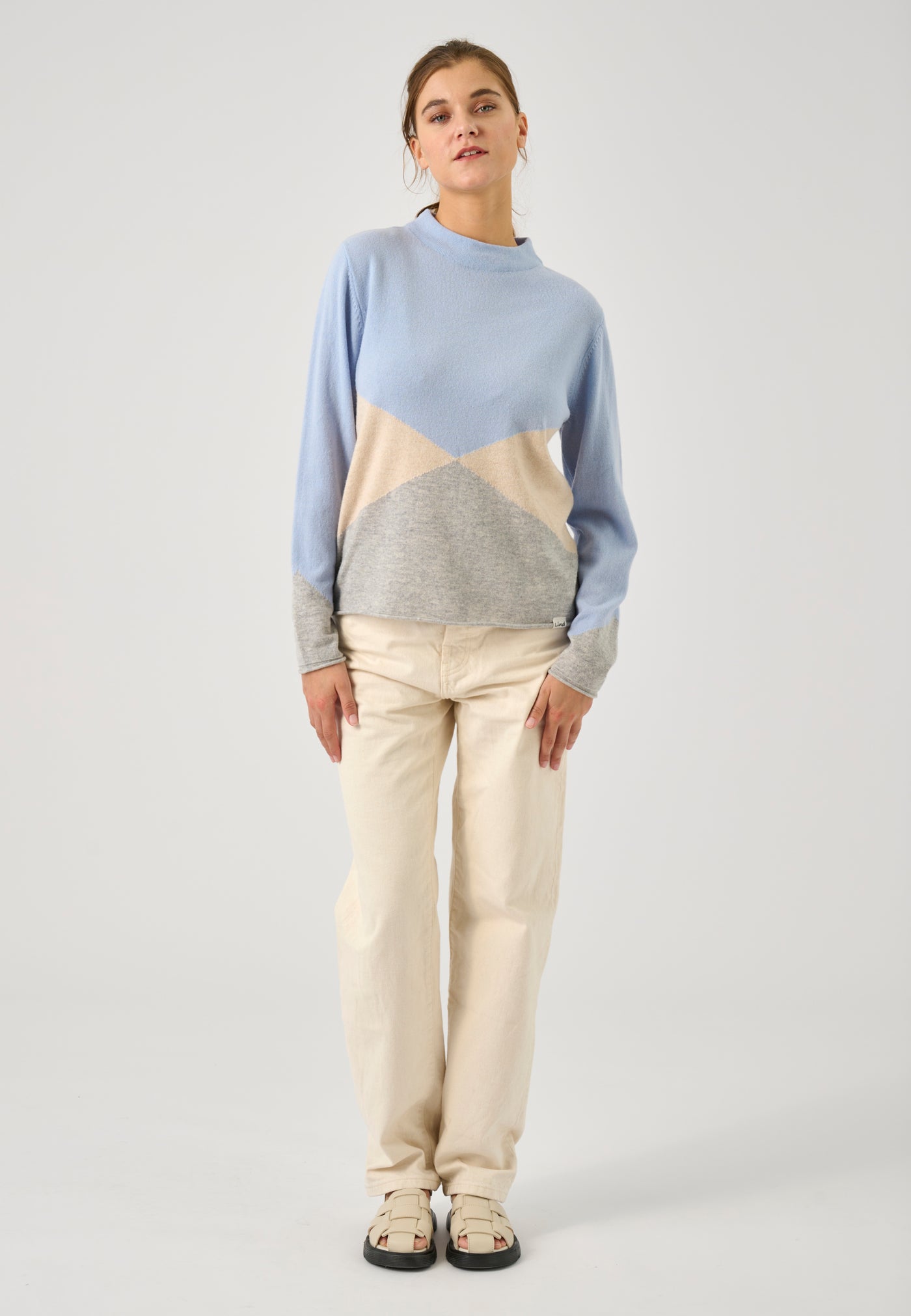 Lind LiFilica Knit Pullover 5002 Light Blue Melange