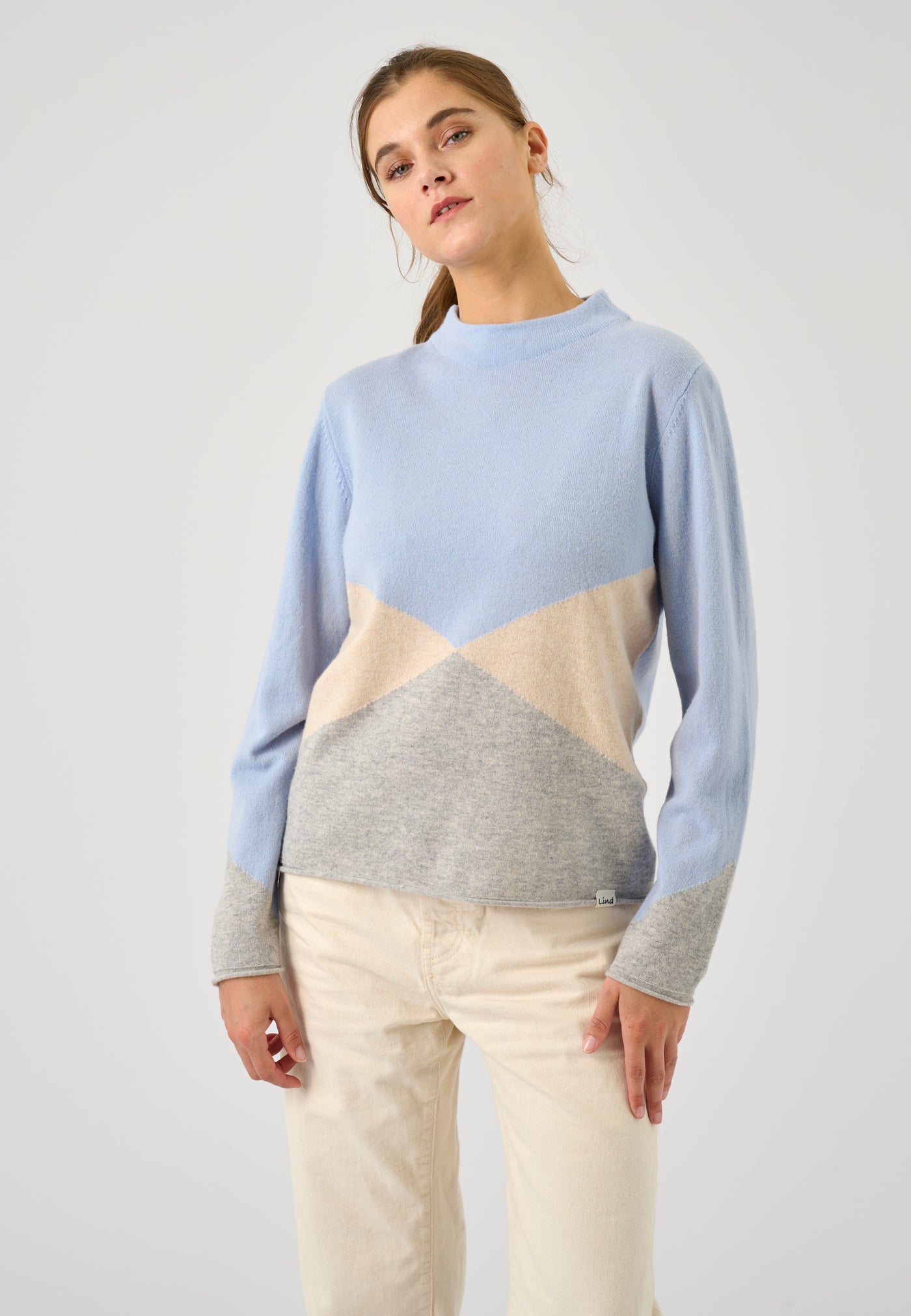 Lind LiFilica Knit Pullover 5002 Light Blue Melange