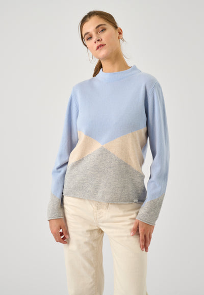 Lind LiFilica Knit Pullover 5002 Light Blue Melange