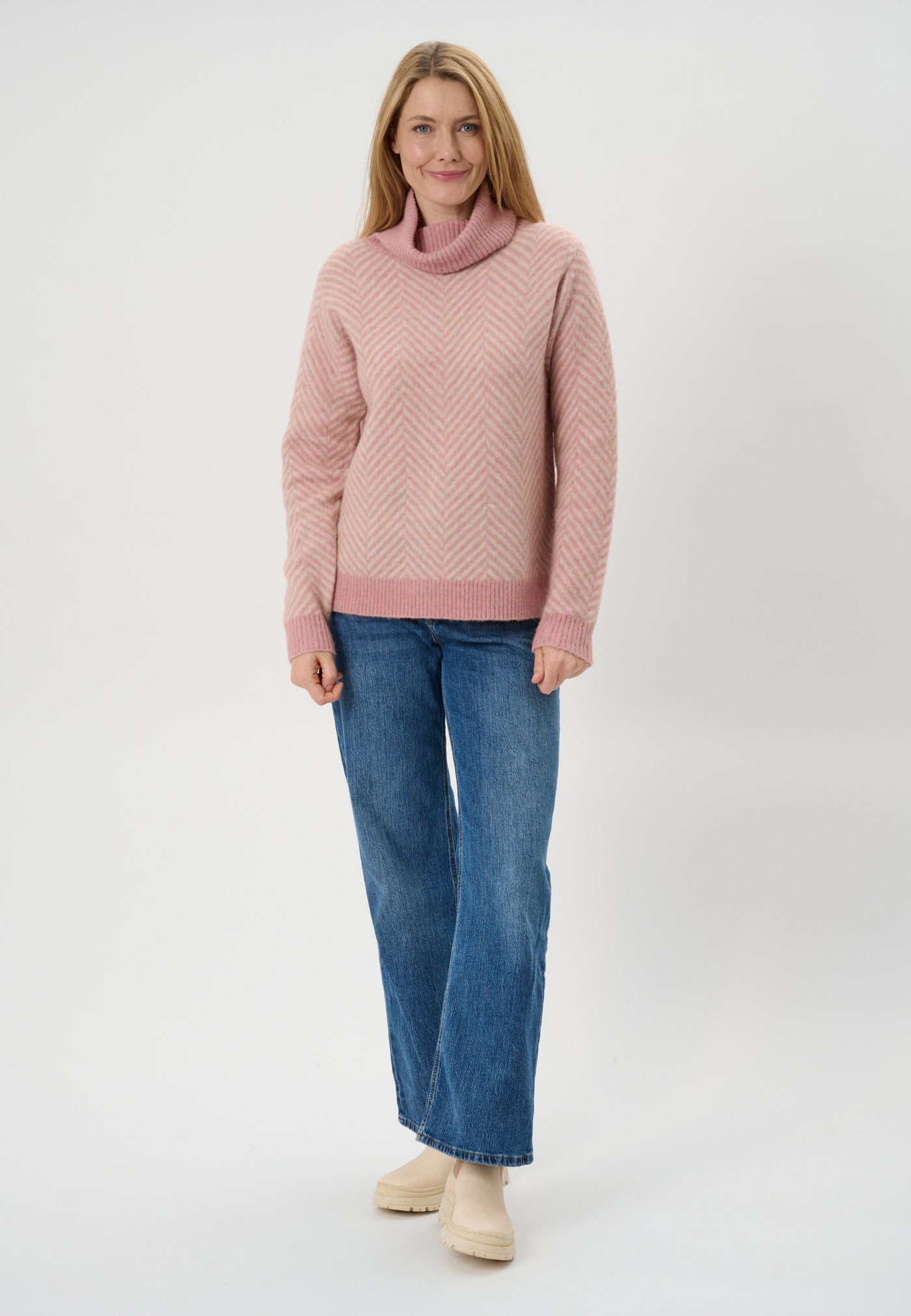 Lind LiKarina Knit Pullover 2050 Rose Melange