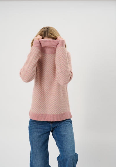 Lind LiKarina Knit Pullover 2050 Rose Melange