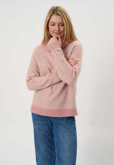 Lind LiKarina Knit Pullover 2050 Rose Melange