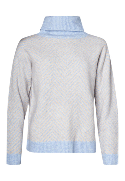 Lind LiKarina Knit Pullover 5002 Light Blue Melange