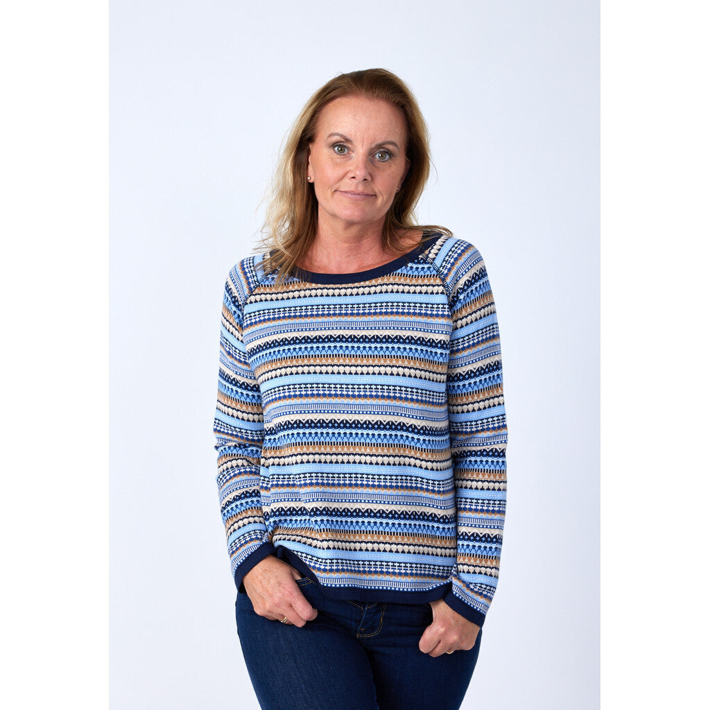 Lind LiLuna multi Knit Pullover 060 Navy