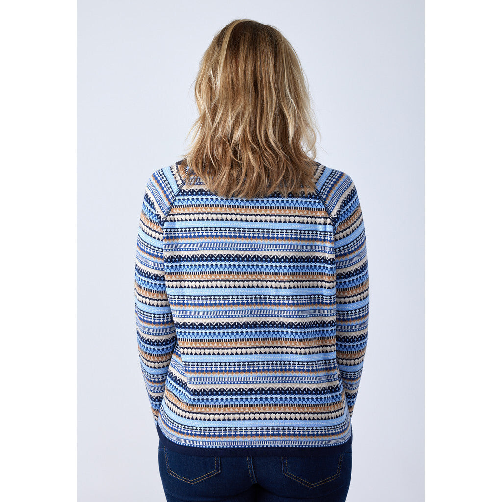 Lind LiLuna multi Knit Pullover 060 Navy