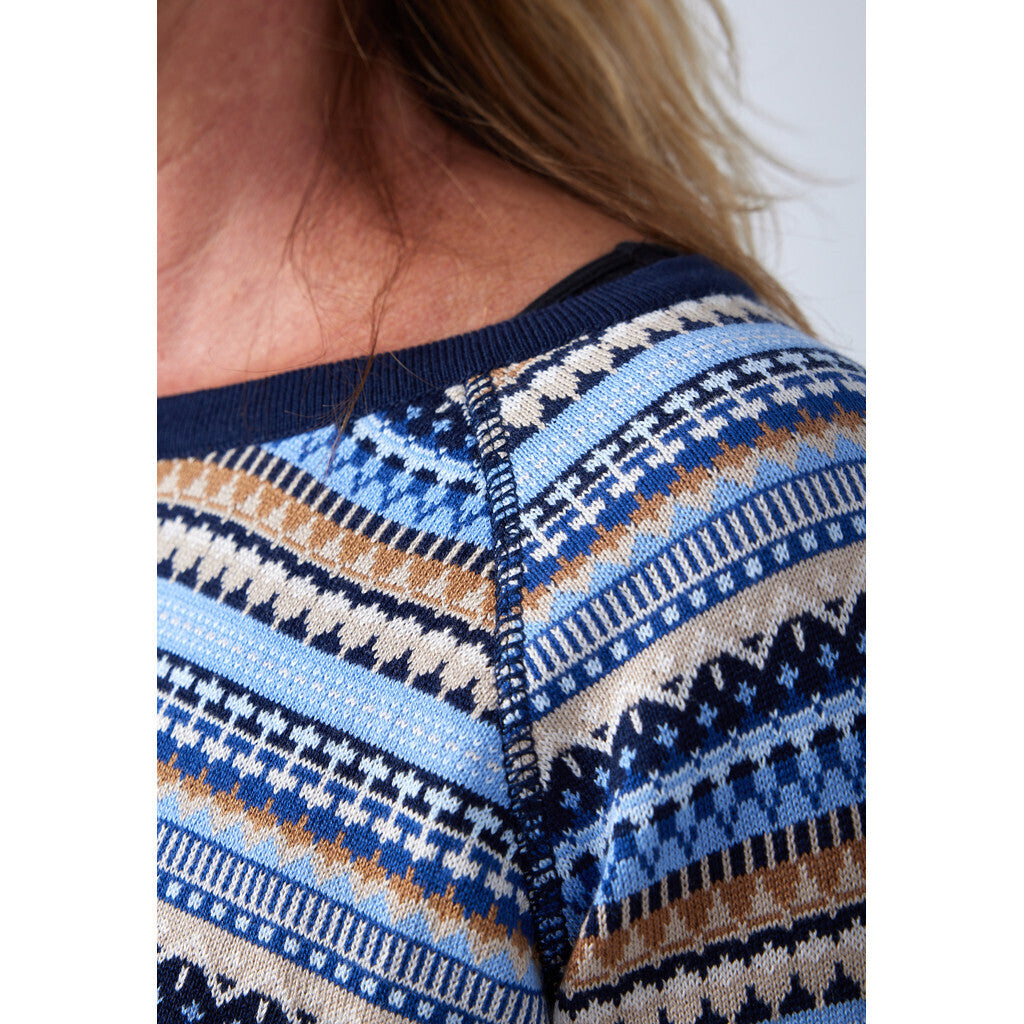 Lind LiLuna multi Knit Pullover 060 Navy