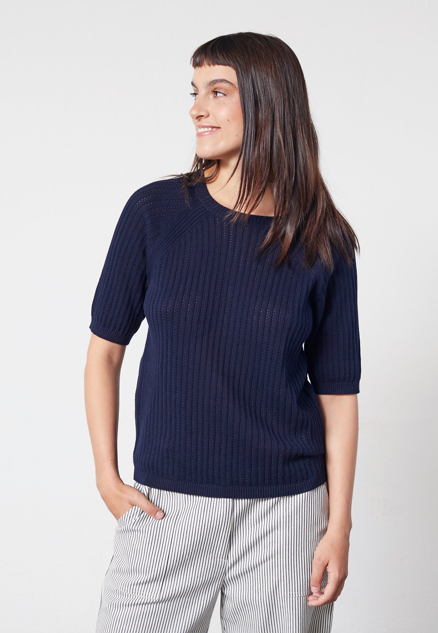 Lind LiMatti Knit Pullover 5999 NAVY BLUE