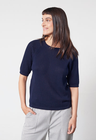 Lind LiMatti Knit Pullover 5999 NAVY BLUE