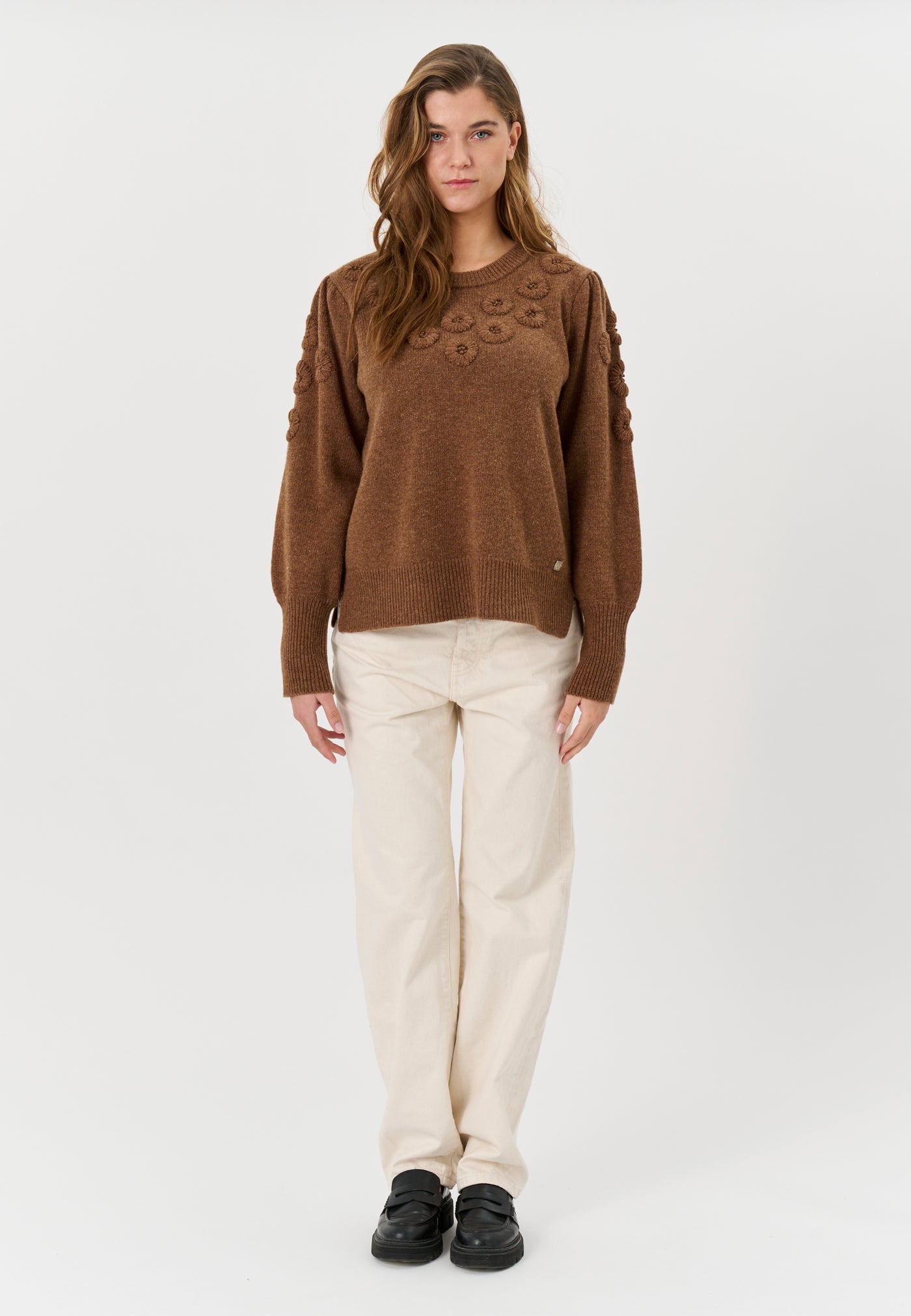 Lind LiMitte Knit Pullover 1655 brown melange