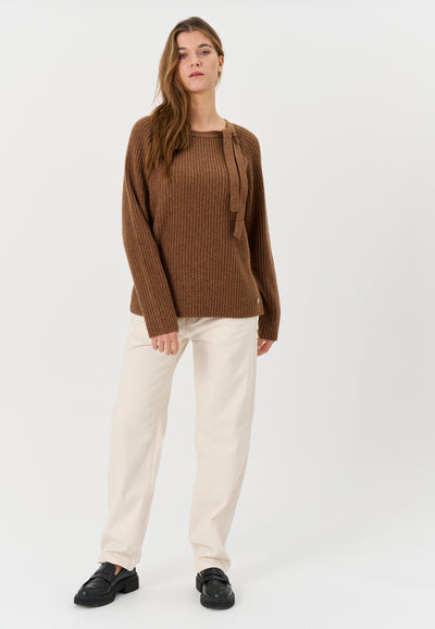 Lind LiMonica Knit Pullover 1655 brown melange