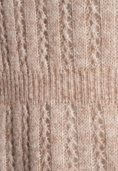 Lind LiSophia Knit Pullover 1321 light brown melange