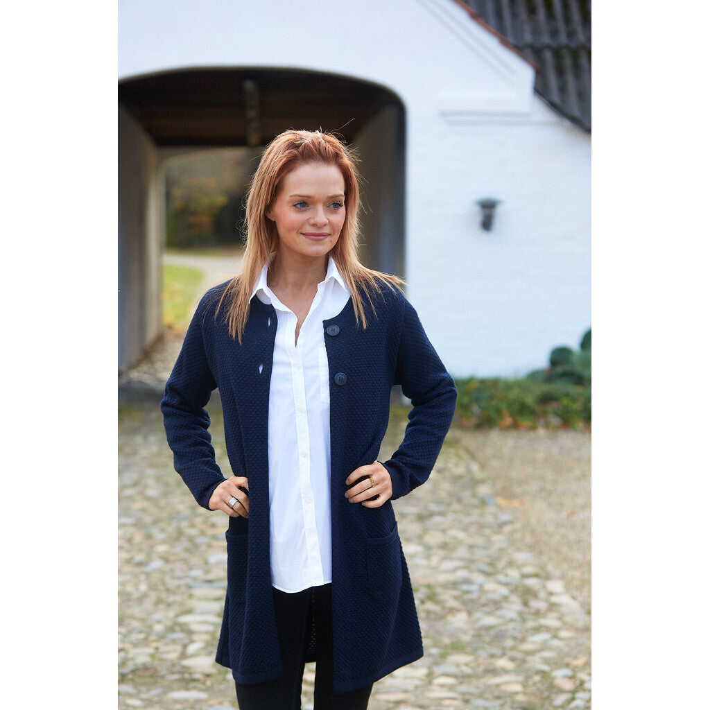 Lind Marie Knit Cardigan 611 Palco-navy