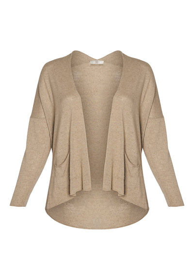 Pont Neuf PNAggie Knit Cardigan 1320 Light Brown