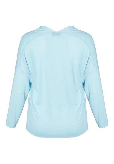 Pont Neuf PNAggie Knit Cardigan 7914 Light blue