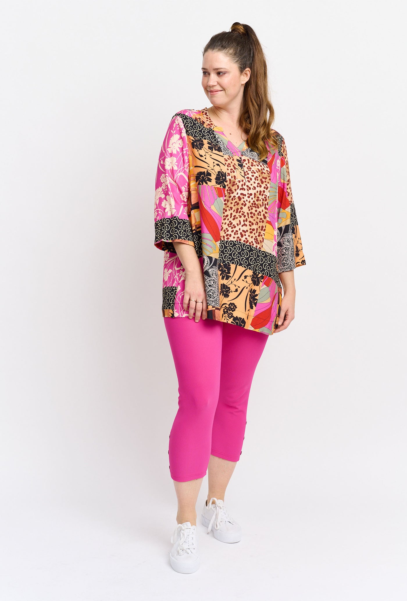 Pont Neuf PNAnnika Leggings 163 Fuchsia