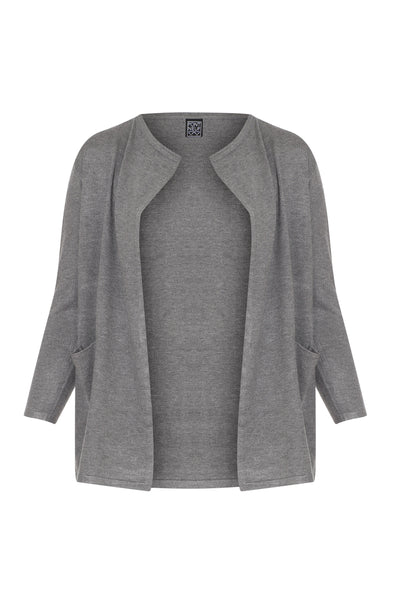 Pont Neuf PNBelinda Knit Cardigan 913 Grey melange