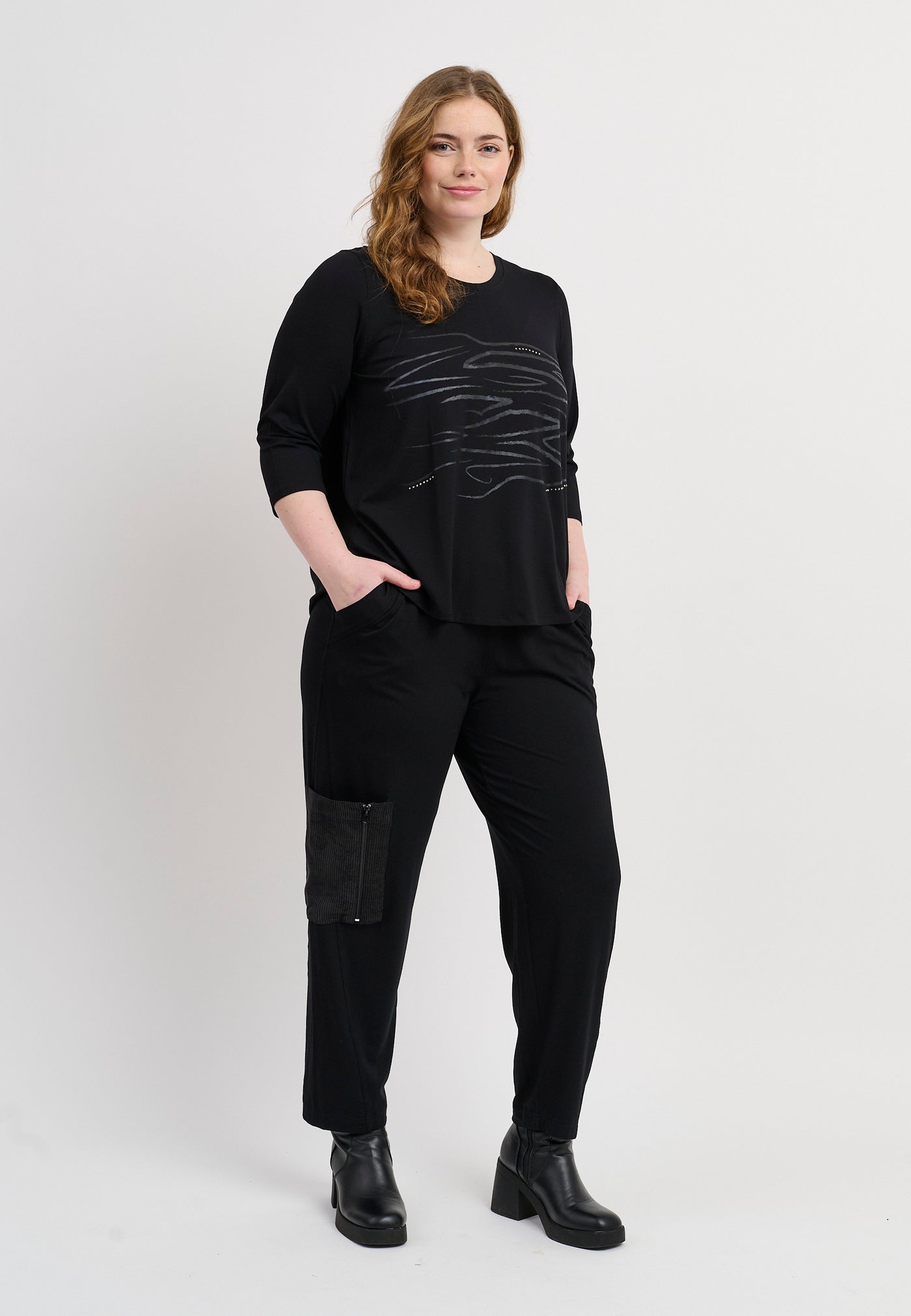 Pont Neuf PNChin Bukser 9999 BLACK