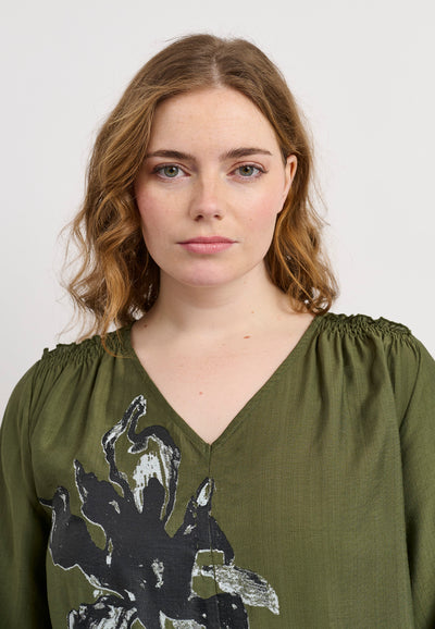 Pont Neuf PNDarma Bluser 3620 Forest Green
