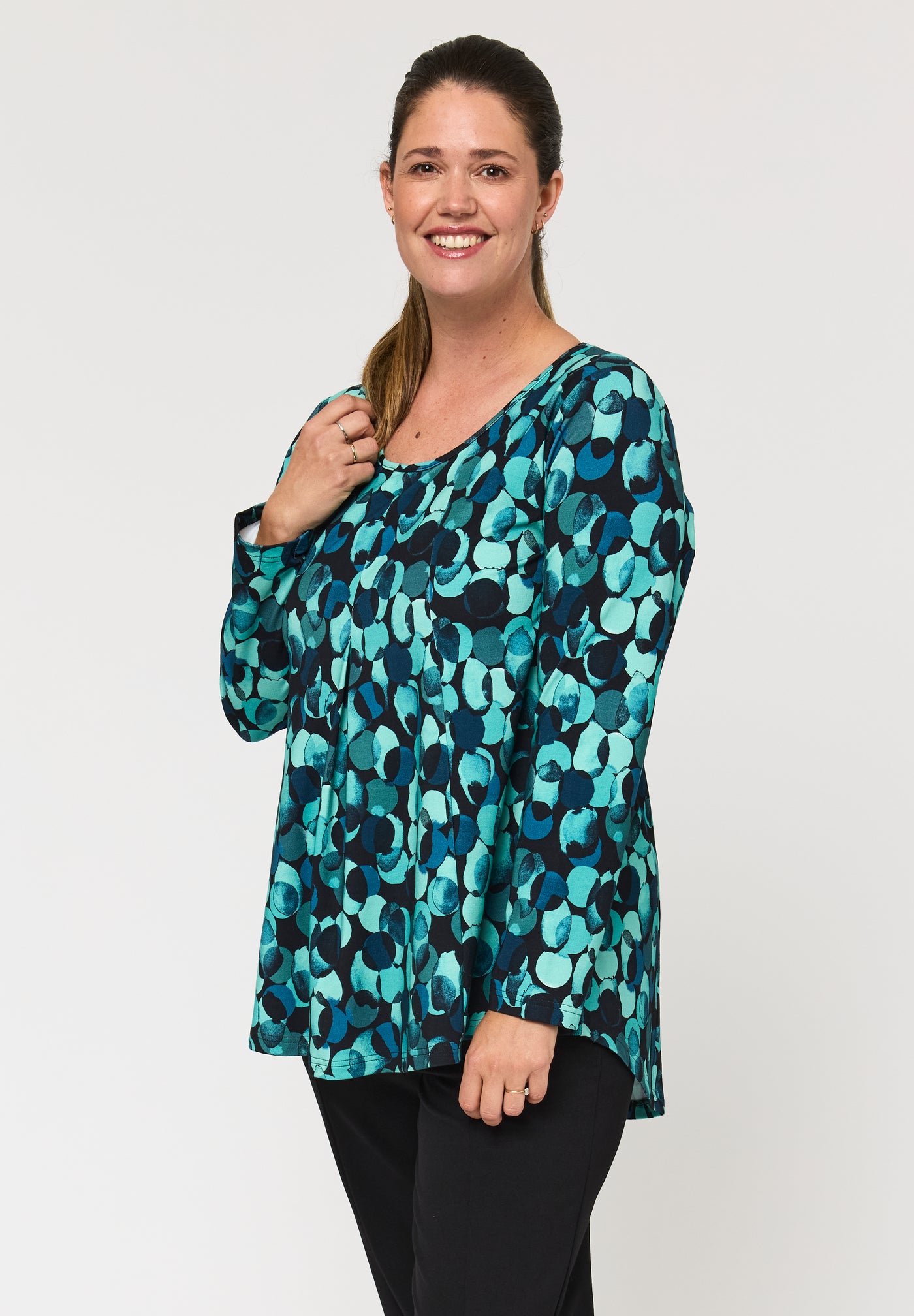 Pont Neuf PNElvira Bluser 5052 Petrol Blue