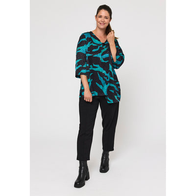Pont Neuf PNHilma Bluser 5052 Petrol Blue
