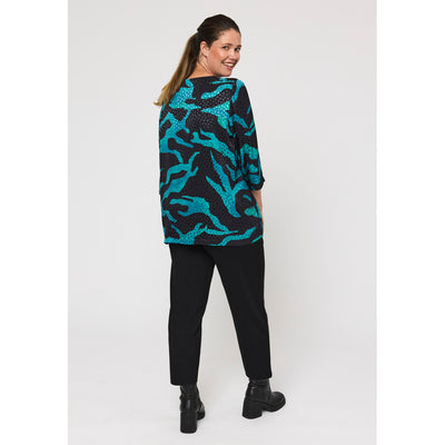 Pont Neuf PNHilma Bluser 5052 Petrol Blue