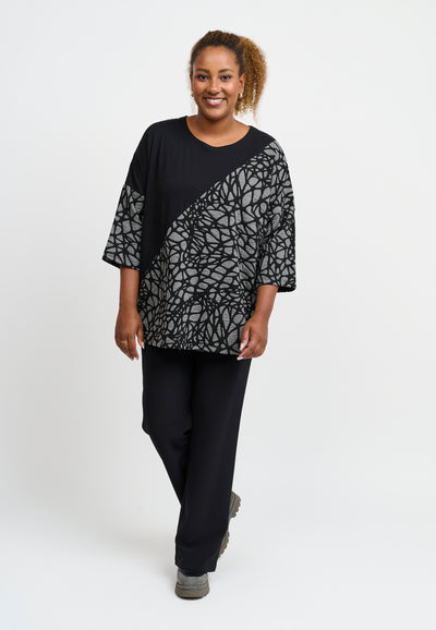 Pont Neuf PNJamina Bluser 9650 grey melange
