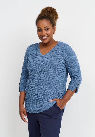 Pont Neuf PNKenya Bluser 5555 Steel Blue