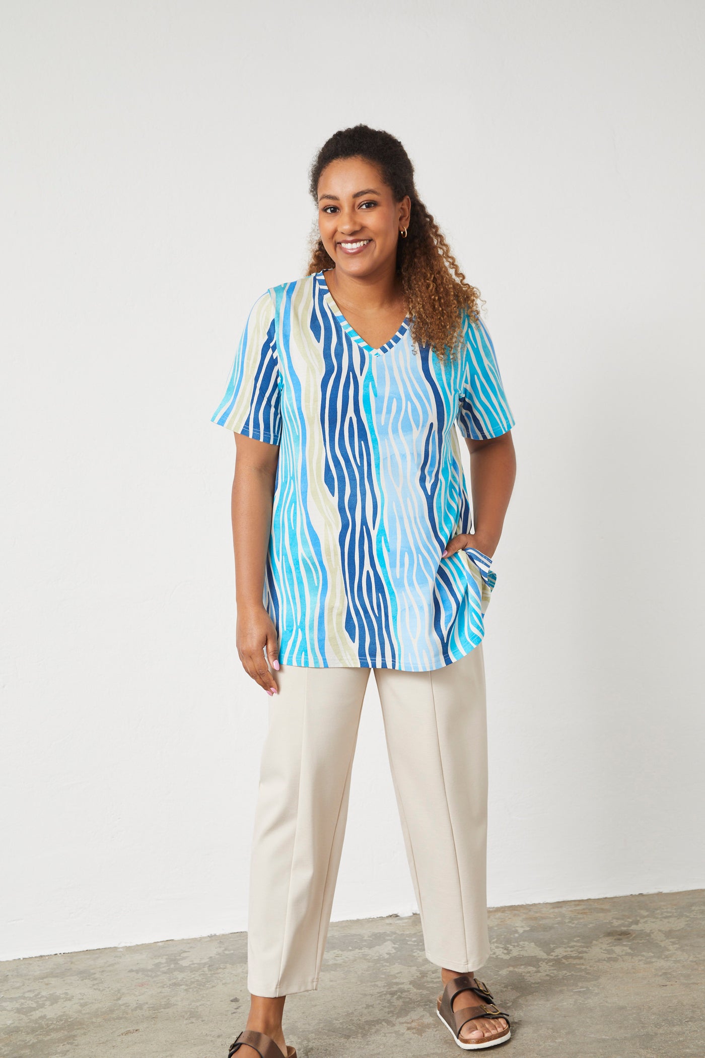 Pont Neuf PNMeysa T-Shirt 5340 Ocean blue