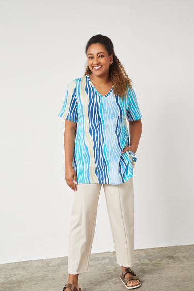 Pont Neuf PNMeysa T-Shirt 5340 Ocean blue